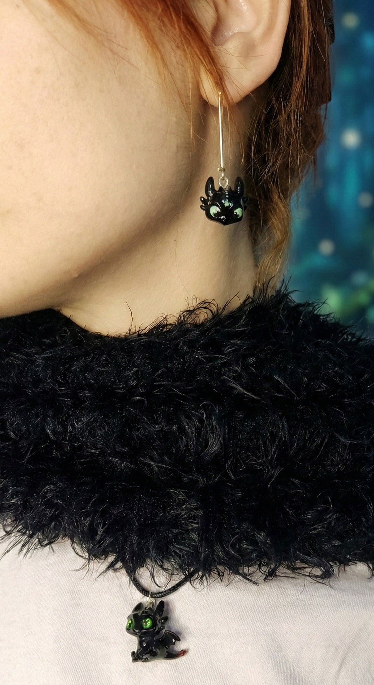 Pendientes y collar, DESDENTAO